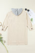 Oversized Corduroy Contrast Hooded Shacket